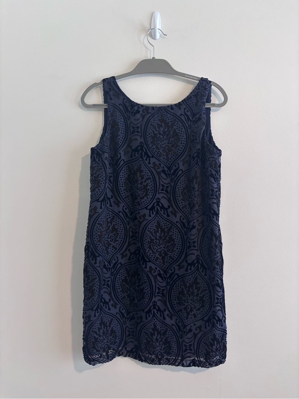 LOFT Velvet Embossed Shift Dress